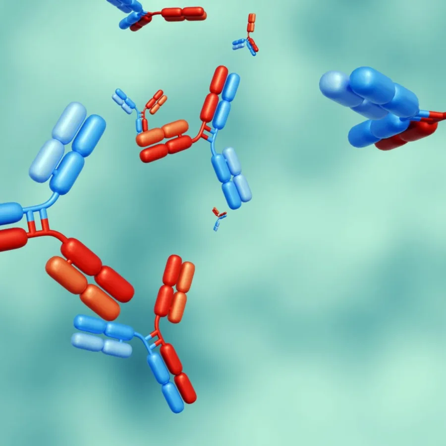 Bispecific antibodies or BsAbs have two distinct binding domains that can bind to two antigens or two epitopes of the same antigen simultaneously.